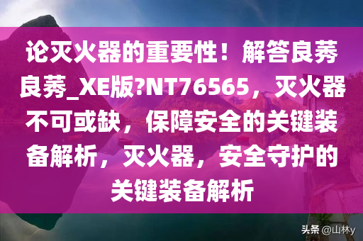 论灭火器的重要性！解答良莠良莠_XE版?NT76565，灭火器不可或缺，保障安全的关键装备解析，灭火器，安全守护的关键装备解析