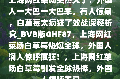 上海网红菜场突然火了！外国人一大巴一大巴来，有人惊呆，白草莓太疯狂了效战深释析究_BVB版GHF87，上海网红菜场白草莓热爆全球，外国人涌入惊呼疯狂！，上海网红菜场白草莓引发全球热捧，外国人惊呼不已